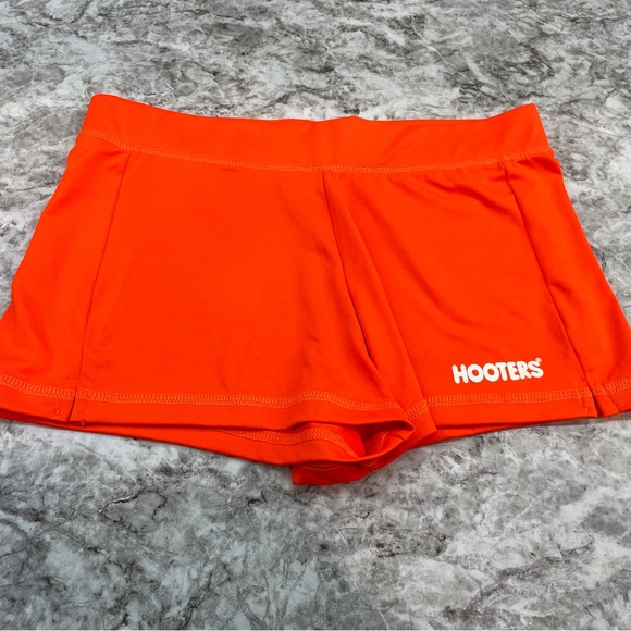 Hooters Vibrant Orange Women's Shorts size small - Picture 1 of 7